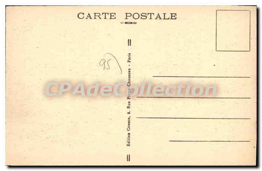 CPA Chaussy Chateau de Villarceaux Cour d'honneur — Back