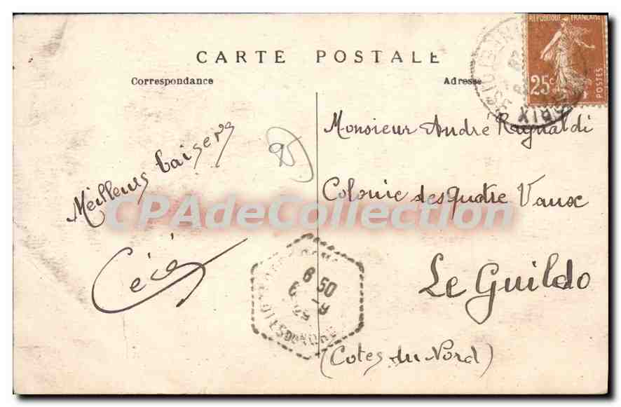 CPA Saint Prix Villa St Joseph Un coin du parc du chateau de la Terrasse Ancienne residence de Victo — Back