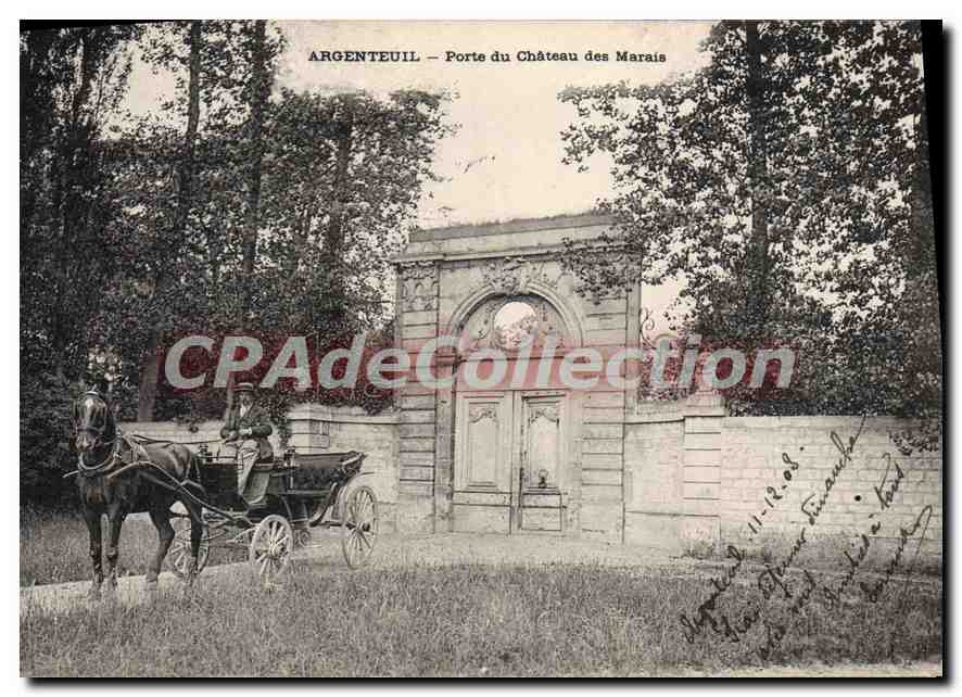 CPA Argenteuil Porte du Chateau des Marais