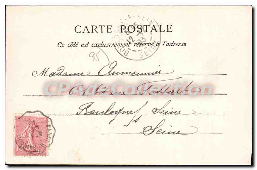 CPA Argenteuil Porte du Chateau des Marais — Back
