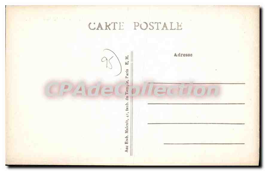 CPA Pontoise Le Palais de Justice — Back