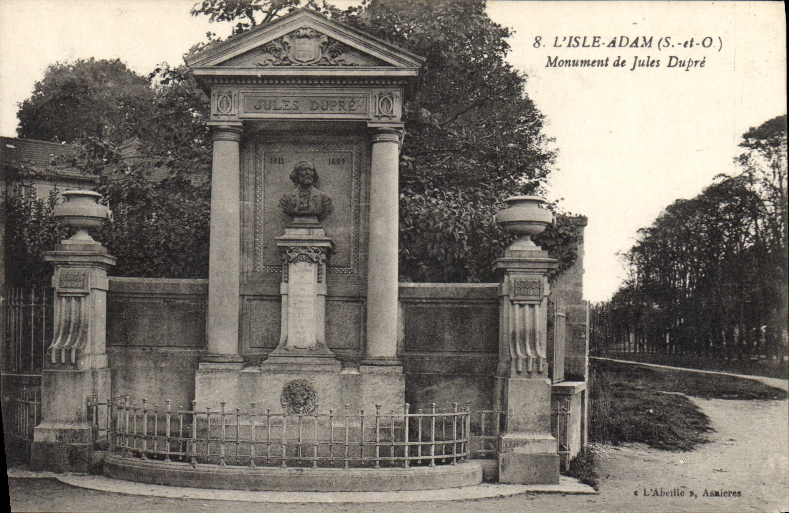 L'Isle-Adam (S.-et-O.) — Monument de Jules Dupré — L'Abécile, Asnières