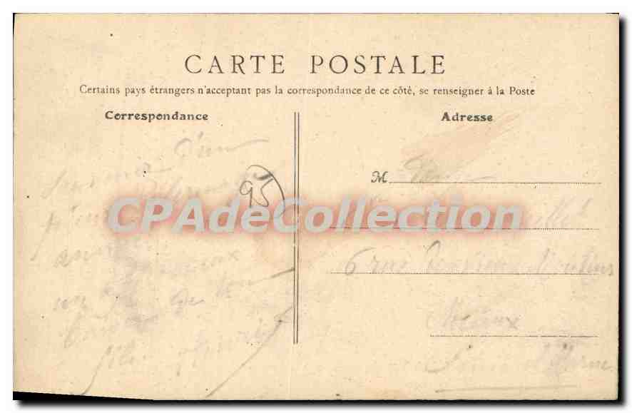 CPA Argenteuil Val Notre Dame  l'Eglise — Verso