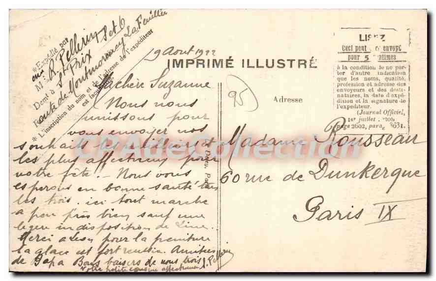 Saint-Leu-la-Forêt (S.-et-O.) — Place Orgix-Jacques — Imprimé Illustré — Rückseite