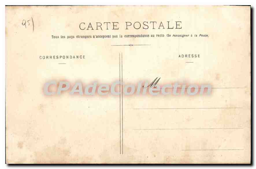 CPA Moussy Le Chateau — Back