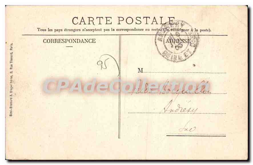 CPA Magny en Vexin Le Jardin de la Ville — Rückseite