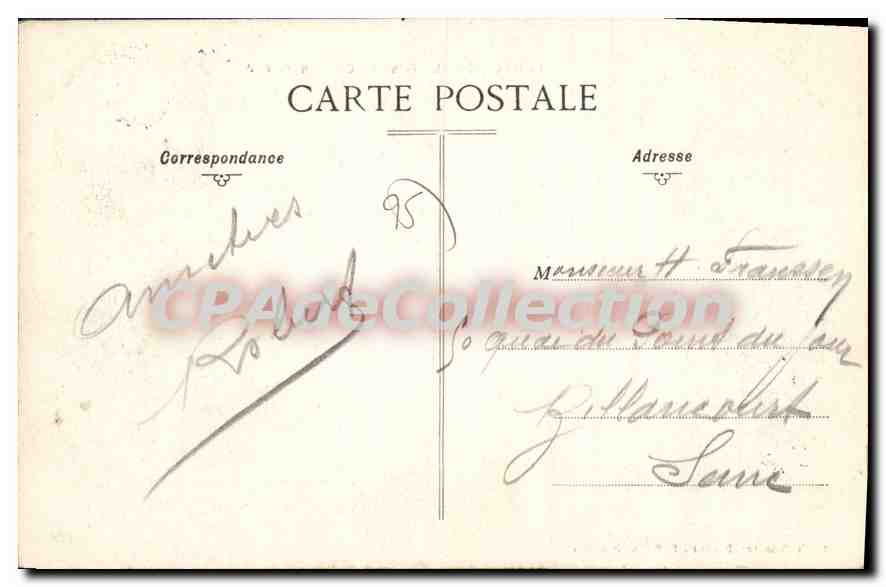 Pontoise — Le Pont du Chemin de Fer — Edit. Th. Brinquier, Produits F. Potin, Pontoise — Rückseite