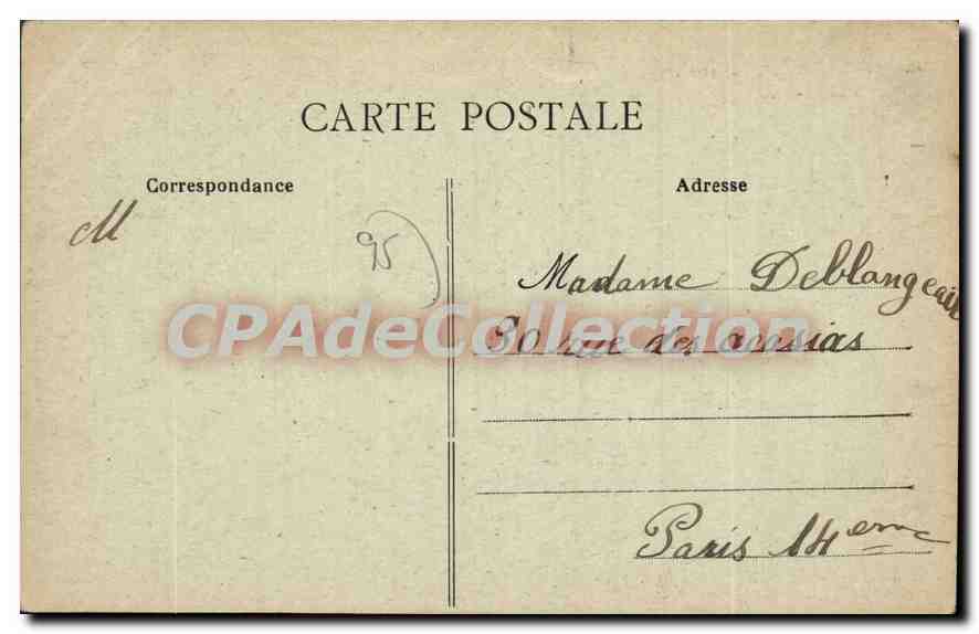 CPA Magny en Vexin L'Hotel Dieu — Rückseite