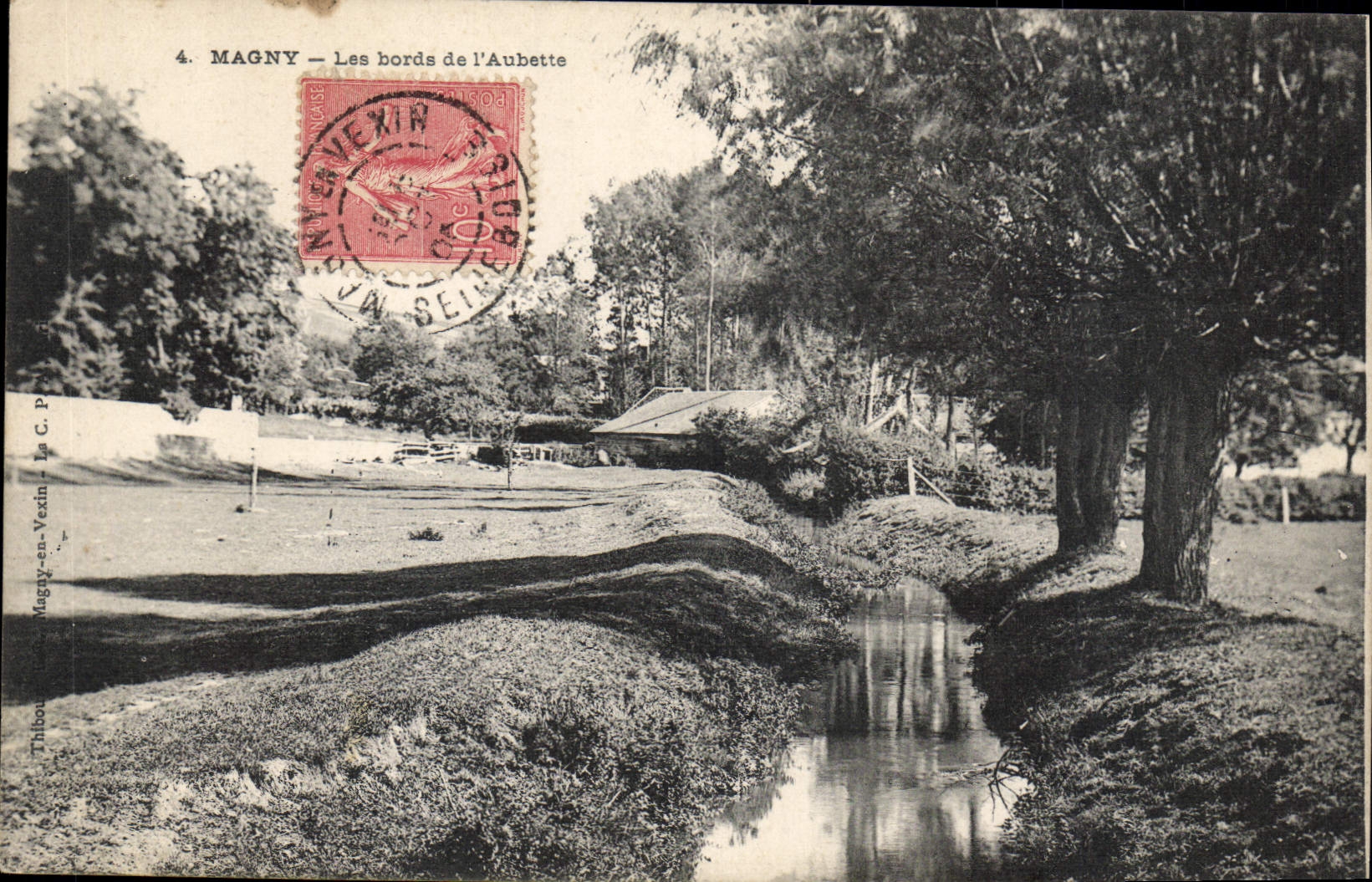 CPA Magny Les bords de l'Aubette