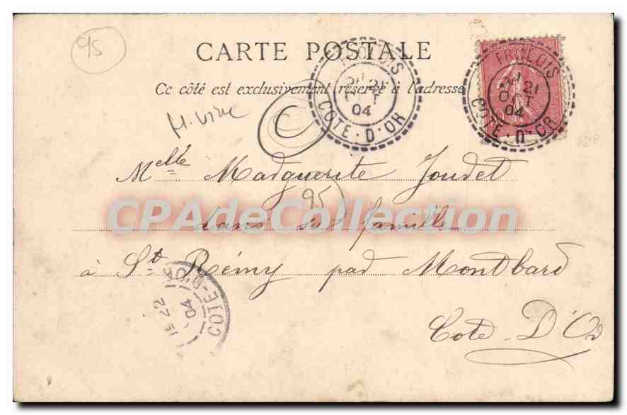 CPA Sannois La Mairie — Back