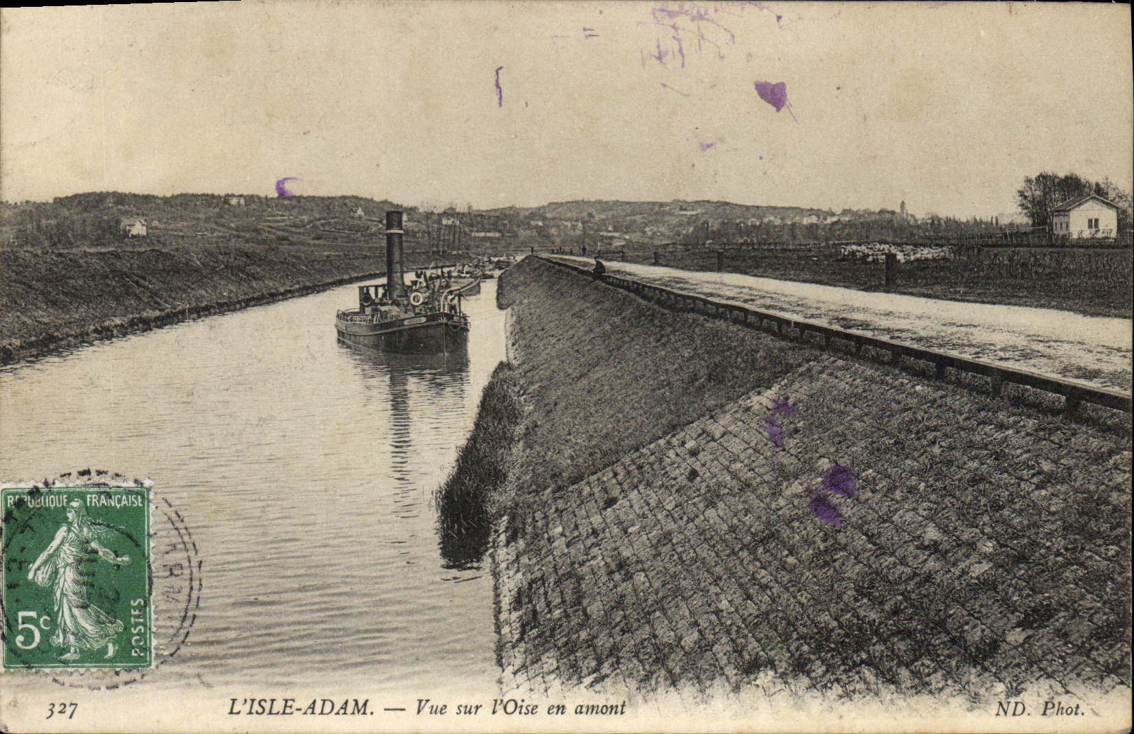 L'ISLE-ADAM — Vista del río Oise a monte — ND. Fot.