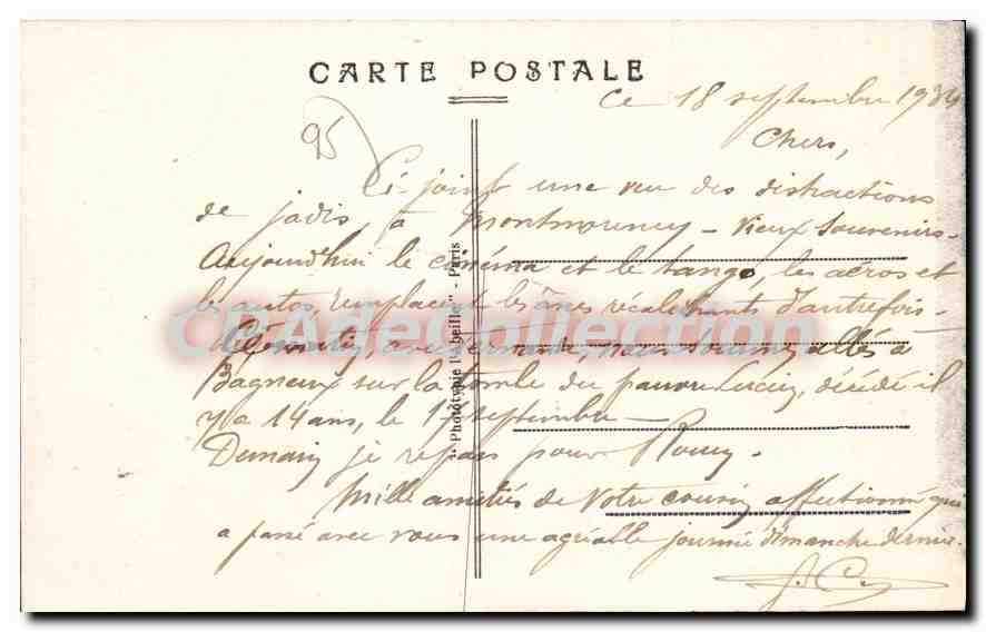 Montmorency (S.-et-O.) - La Forêt - L'âne récalcitrant — A.C. 78 — Back