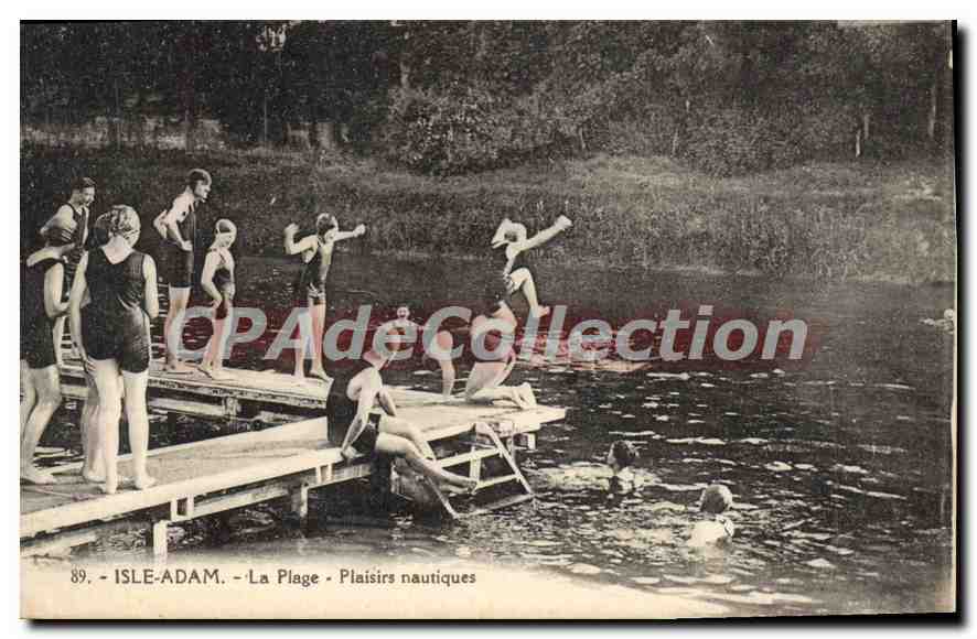 Isle-Adam - La Plage - Plaisirs nautiques — Édition & Olivier, n°89