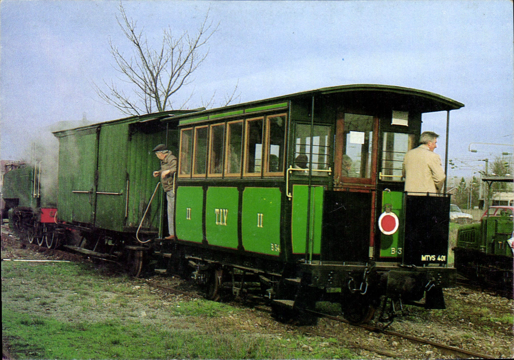 CPSM Musee des Transports de la Vallee du Sausseron gare de Valmondois locomotive train