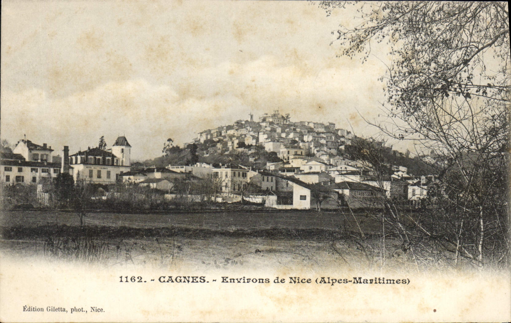 Cagnes - Environs de Nice (Alpes-Maritimes) — Édition Giletta, phot., Nice, n° 1162