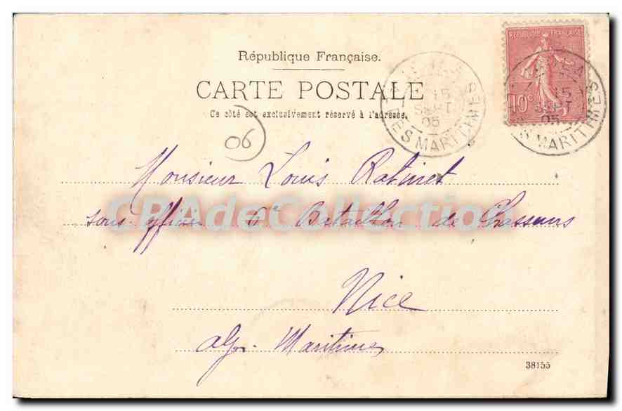 CPA Isola Entree du village — Rückseite