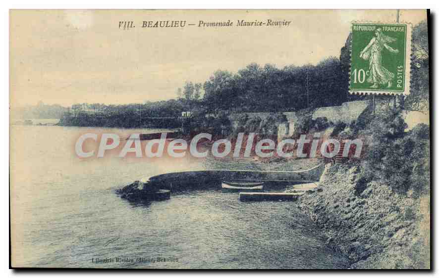 Beaulieu — Promenade Maurice-Rouvier — Éditeur : Librairie Vidal, Béziers