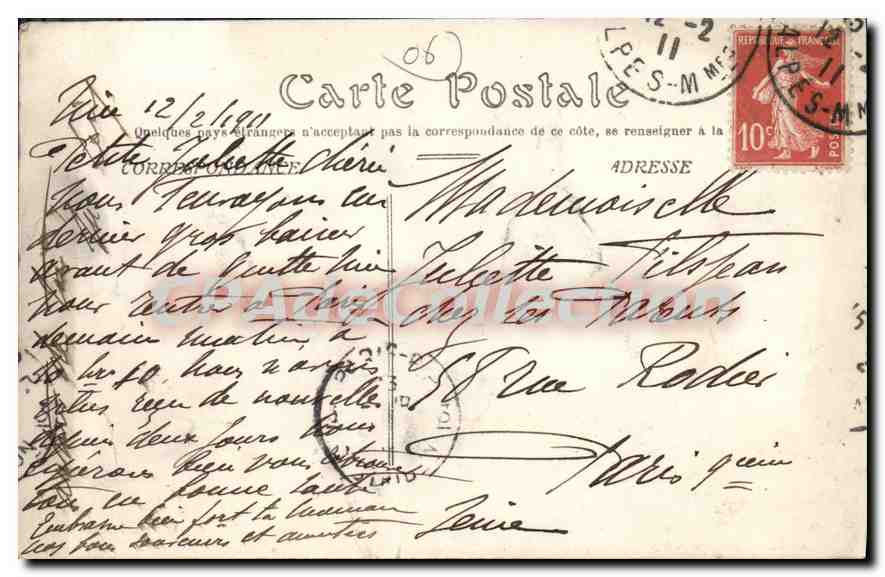CPA Nice Le Paillon et la Jetee Promenade — Rückseite