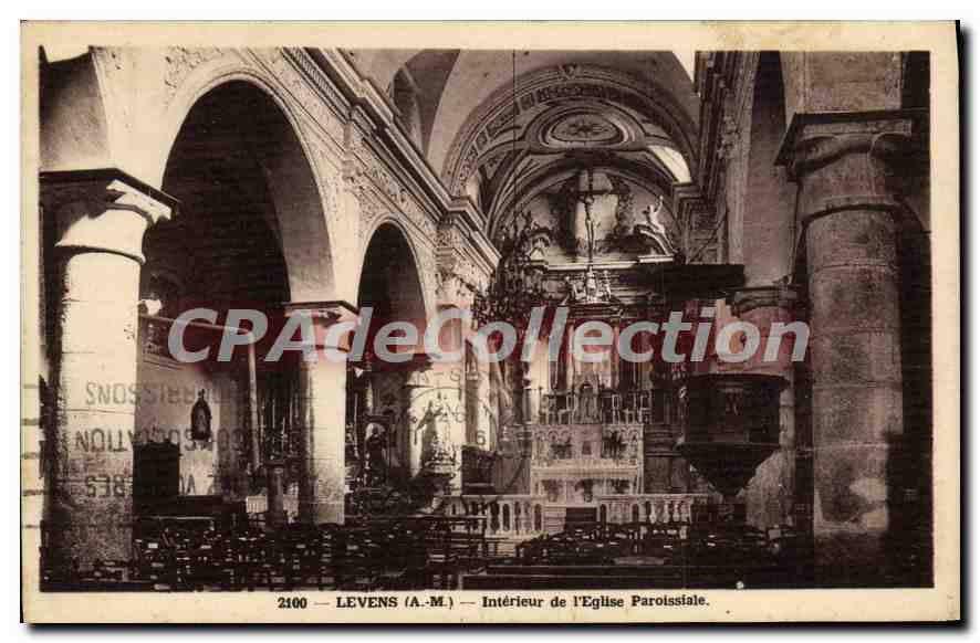 CPA Levens Interieur de l'Eglise Paroissiale