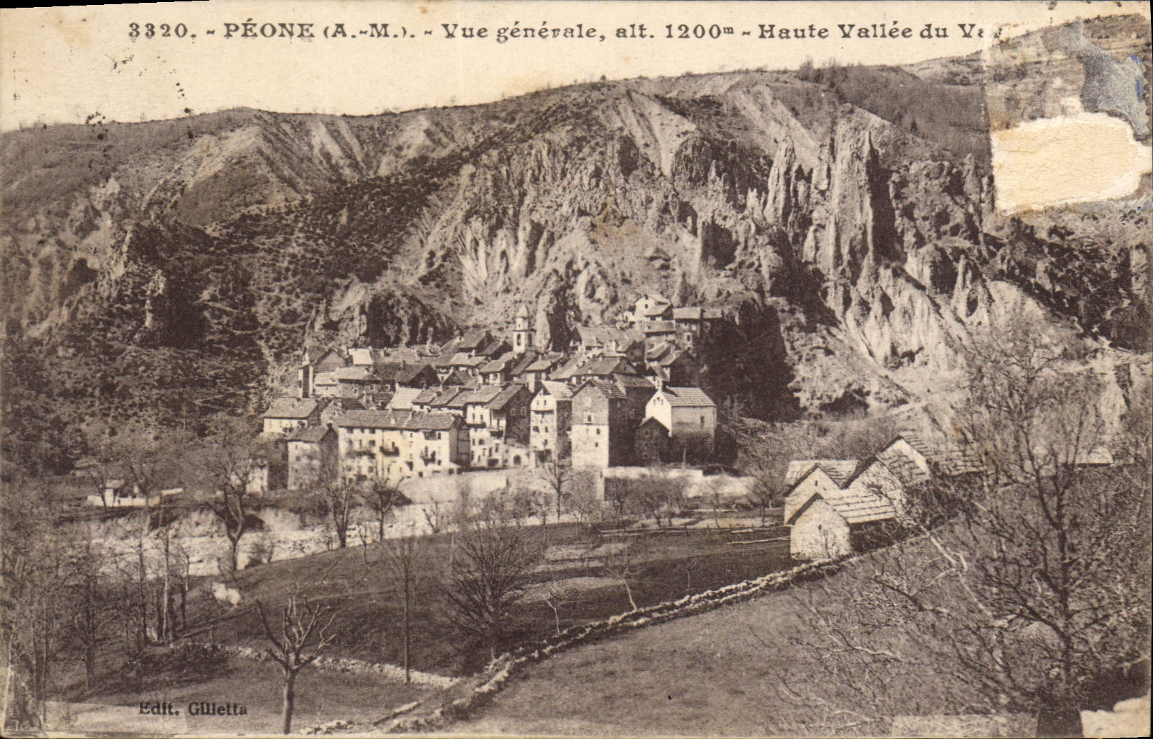 CPA Peone Vue generale Haute Vallee