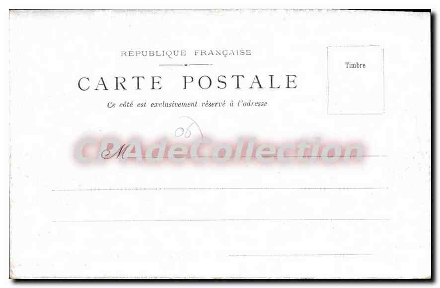 CPA Vetements Thiery aine et Sigrand Avenue de la Gare Nice — Rückseite