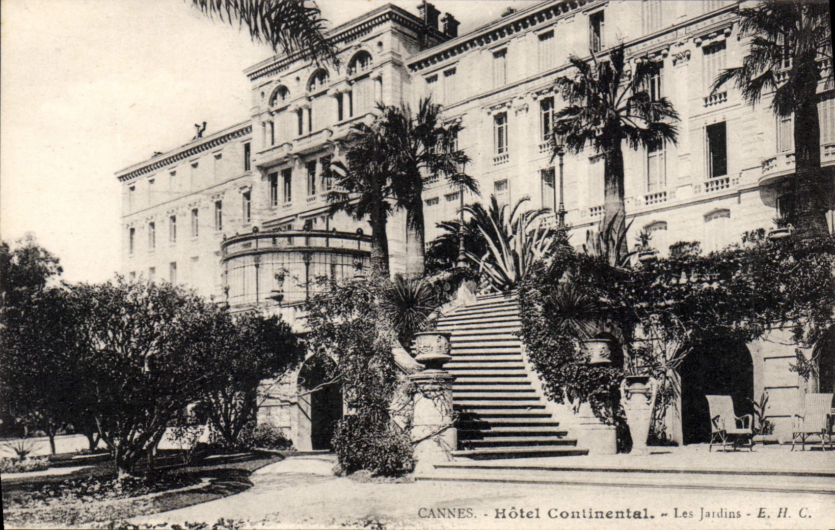 CANNES - Hôtel Continental - Les Jardins - E. H. C.