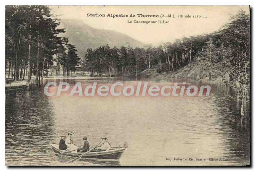 CPA Station Alpestre de Thorenc La Canotage sur le lac