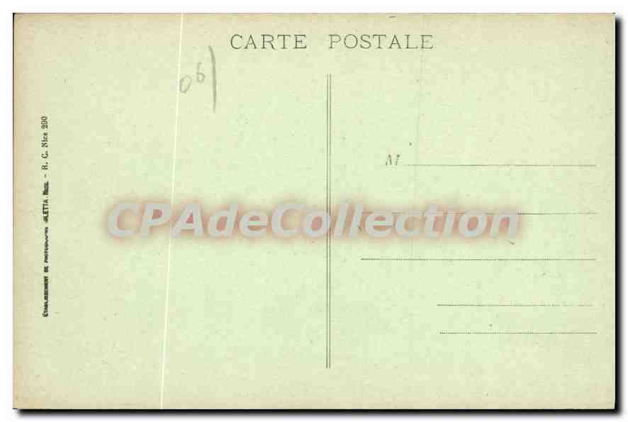 CPA Sports d'Hiver a Peira Cava Environs de Nice — Verso