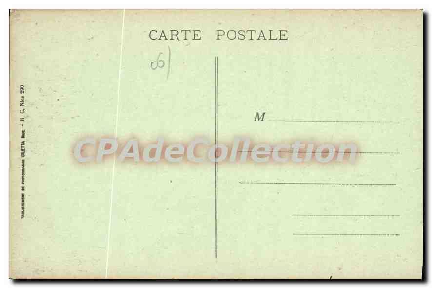 CPA Peira Cava Environs de Nice Sports d'Hiver — Verso