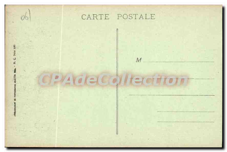 CPA L'Escarene Vue generale et Viaduc Ligne Nice Coni — Rückseite