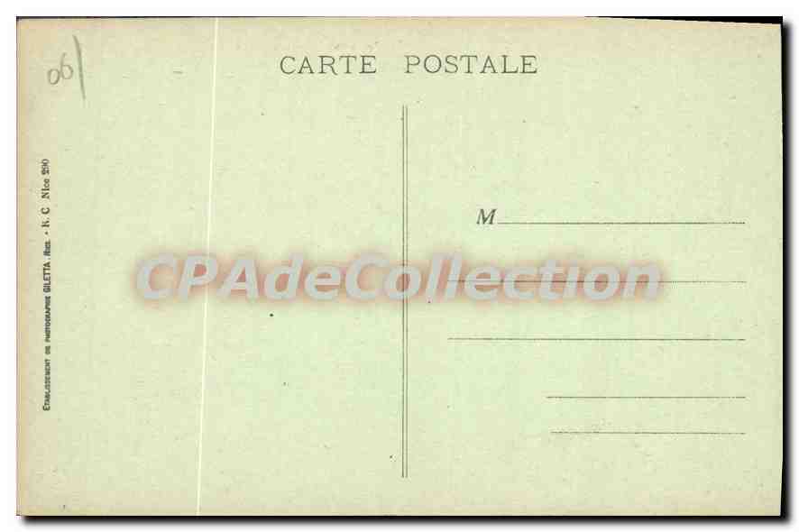 CPA Drap Vue generale Environs de Nice — Verso