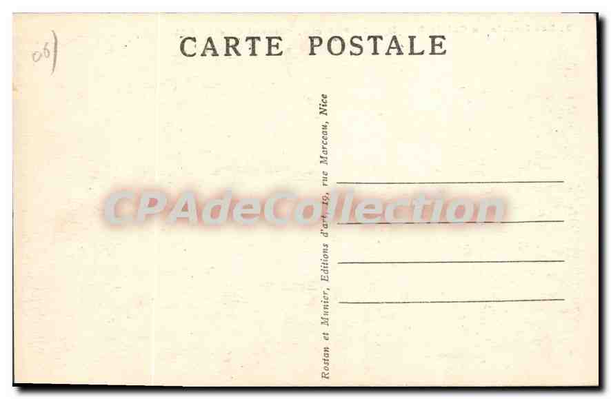 CPA Les Lacets du Col de Braus — Verso