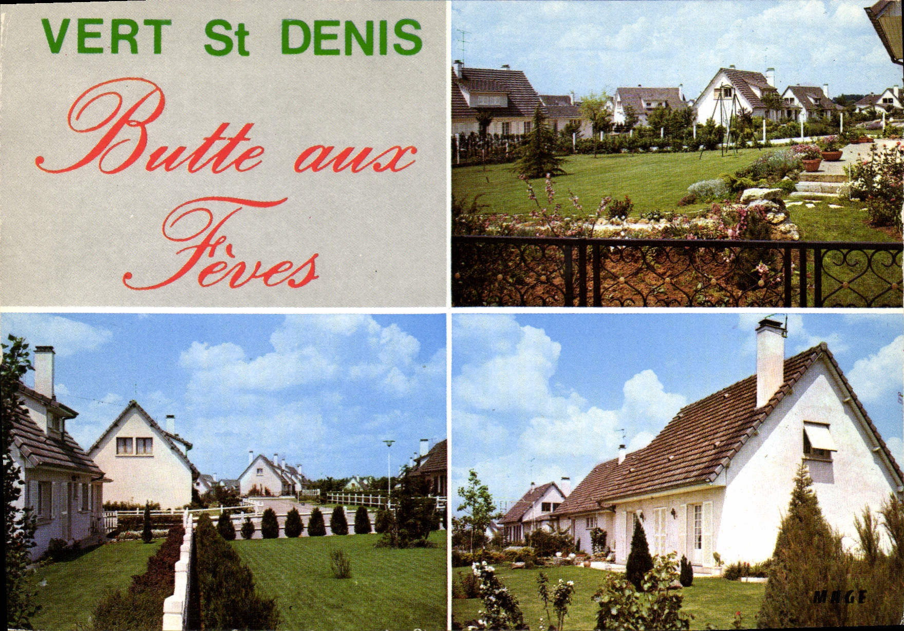 Vert St Denis — Butte aux Fèves — Éditions MAGE