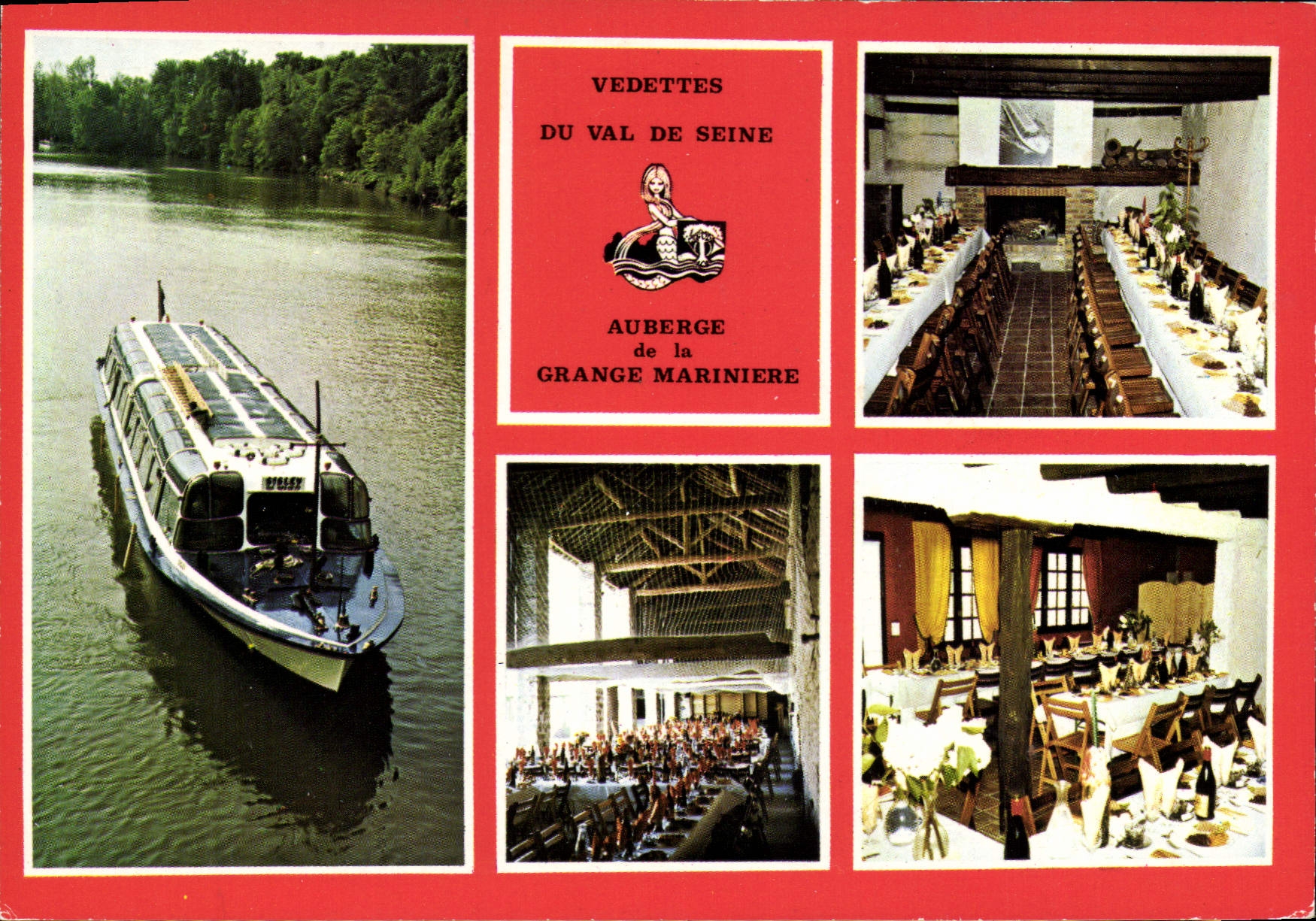 Vedettes du Val de Seine — Auberge de la Grange Marinière — éditeur AUBRY - MÉTINGY