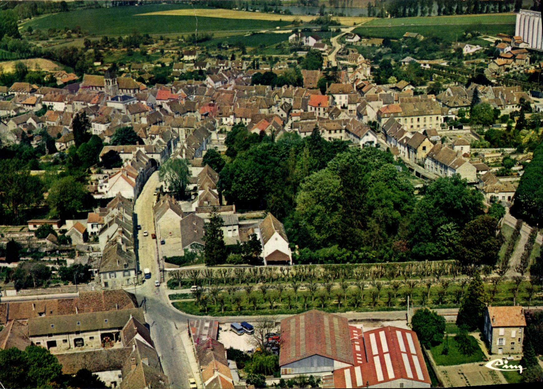 CPSM Rozay en Brie Vue generale aerienne