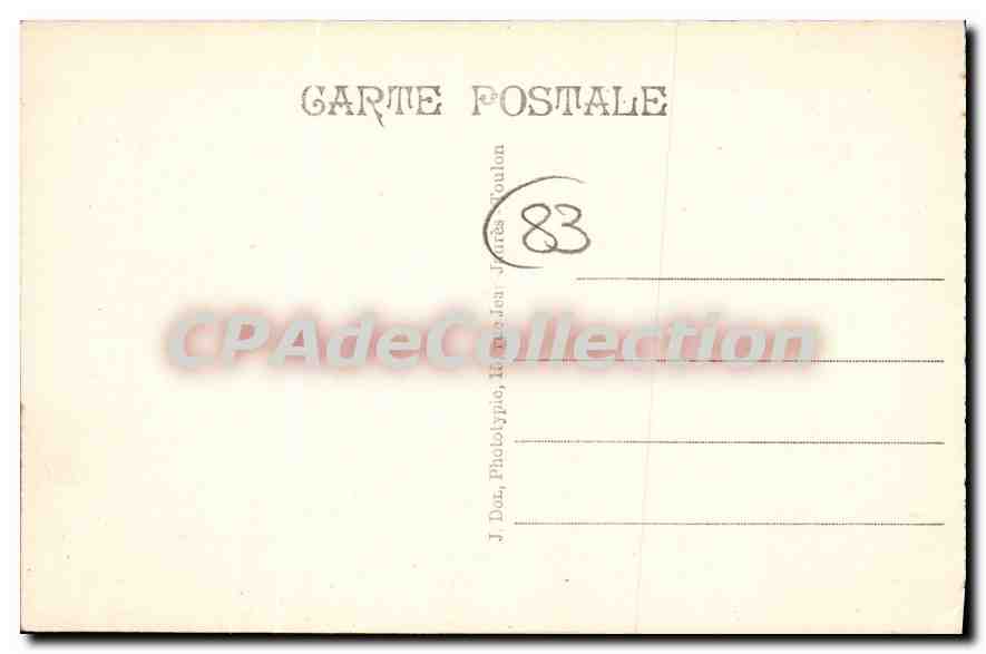 Toulon-sur-Mer — Quai Cronstadt — Canots de l'Escadre aux approvisionnements — série 57 — Reverso