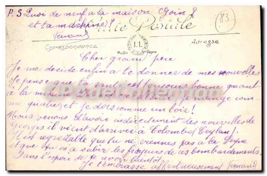 CPA Saint Mandrier Entree de l'hopital Maritime — Rückseite