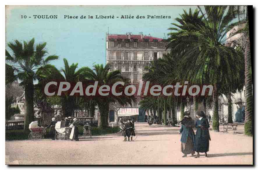 Toulon - Place de la Liberté - Allée des Palmiers — CPAdeCollection