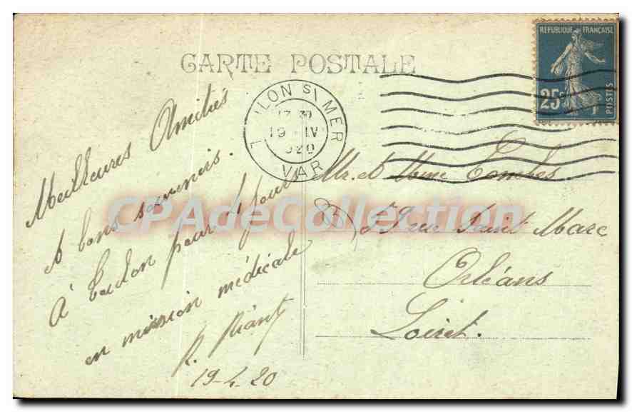 Toulon - Place de la Liberté - Allée des Palmiers — CPAdeCollection — Rückseite