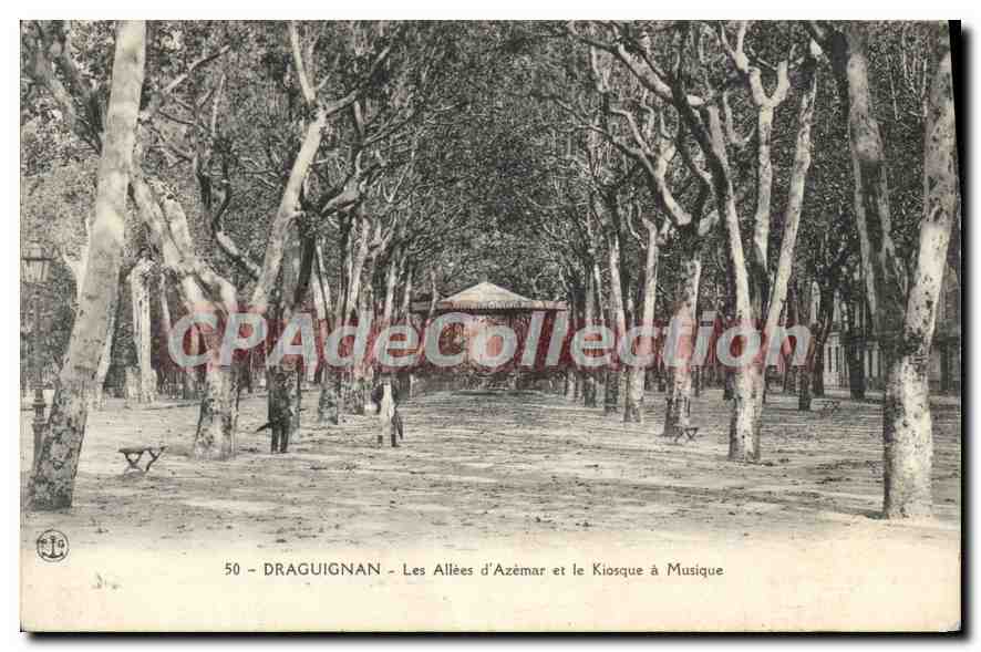 Draguignan - Les Allées d'Azémars et le Kiosque à Musique — CPAdeCollection, n°50