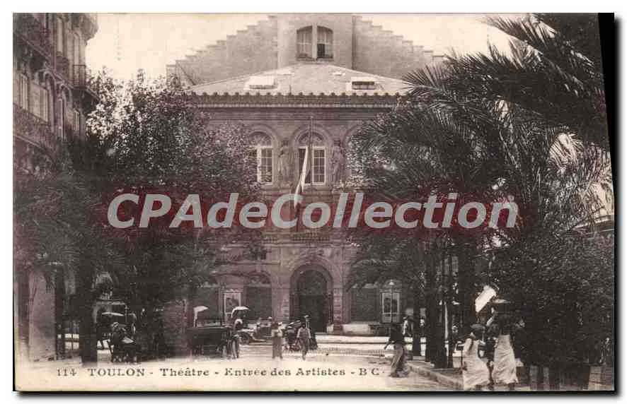 Toulon - Théâtre - Entrée des Artistes - B.C. - n°114