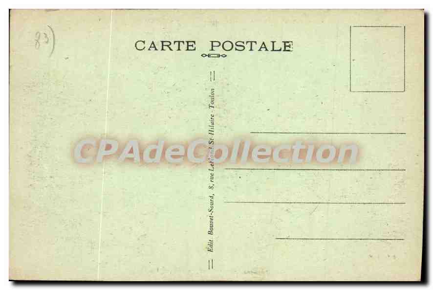 La Seyne-sur-Mer — Vue de la Plage des Sablettes — n° 228, éditeur Bonnet-Sourd, St-Hilaire-Tondon — Verso