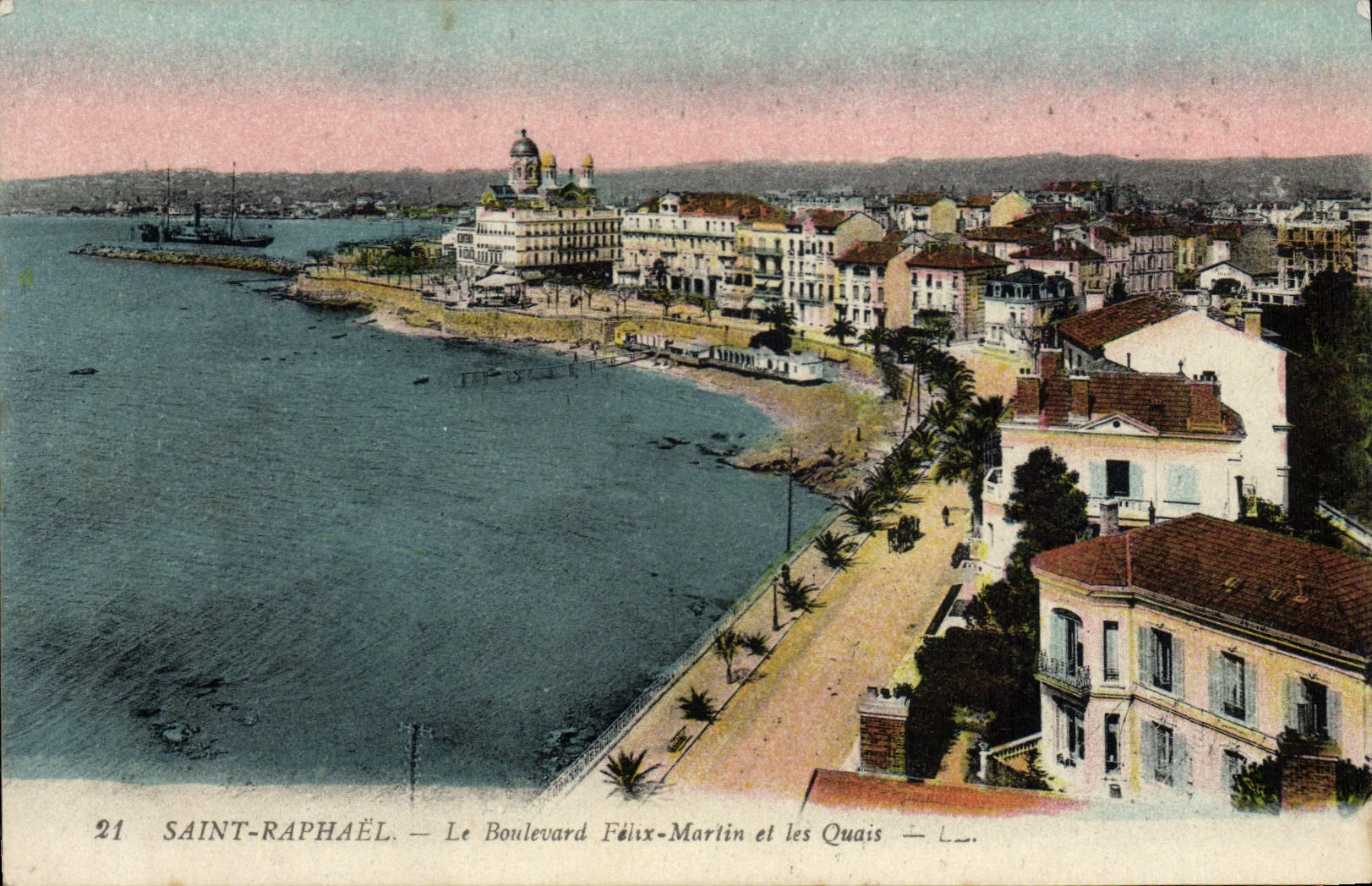 Saint-Raphaël — Le Boulevard Félix-Martin et les Quais — L. L.