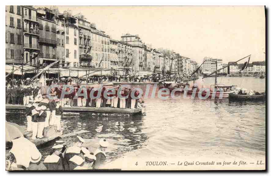 Toulon — Le Quai Cronstadt un jour de fête — LL