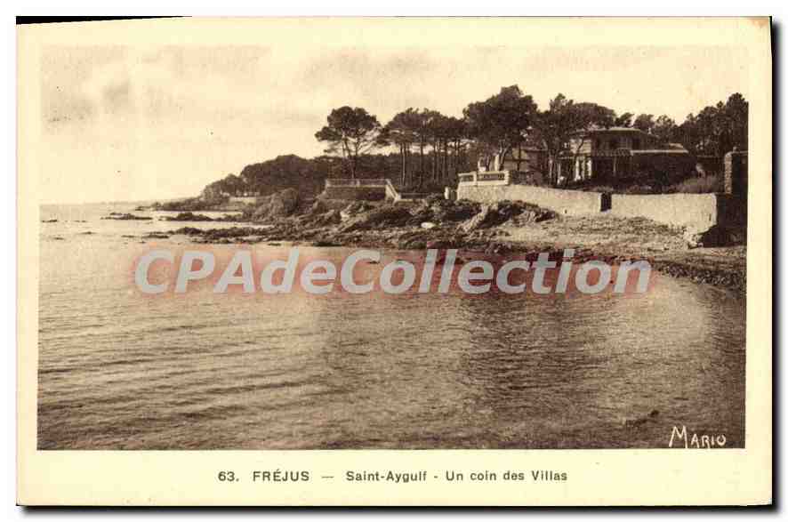 CPA Frejus Saint Aygulf un coin des villas
