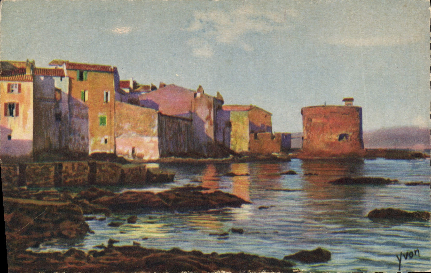 Saint-Tropez (Var) — Le quartier des pêcheurs et la vieille tour — Éditions Yvon