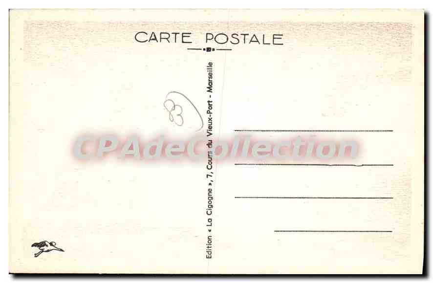CPA Brignoles la rue du grand escalier  — Rückseite