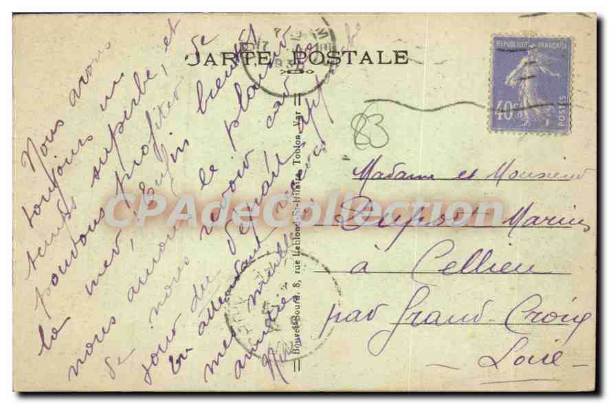 Toulon - A Magaud, sur la grève — CPAM 107 — Reverso