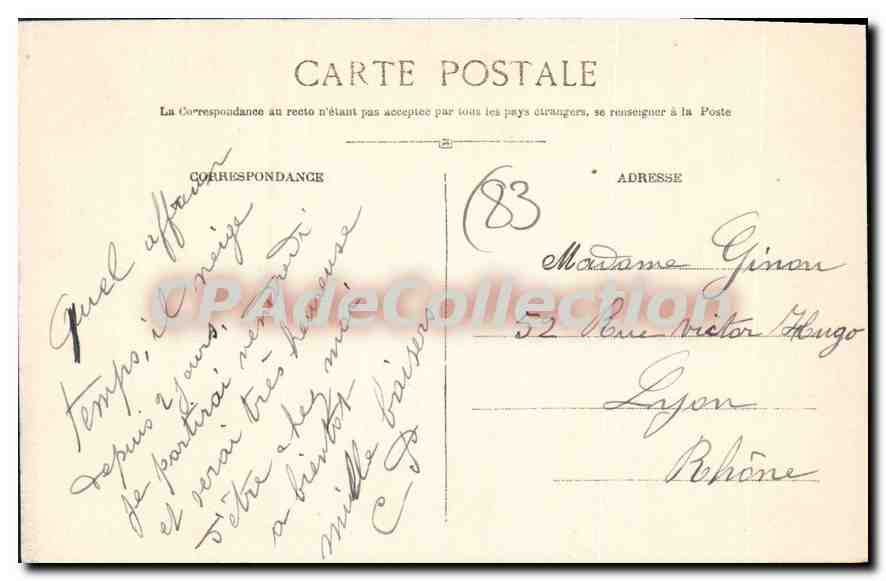 Giens — Pointes de la Galère et de Rabot — Gilloché Giraud — Verso