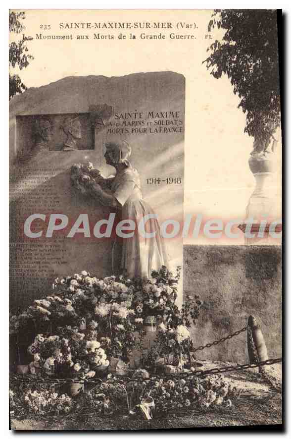 Sainte-Maxime-sur-Mer — Monument aux Morts de la Grande Guerre — éditeur inconnu, n° 235